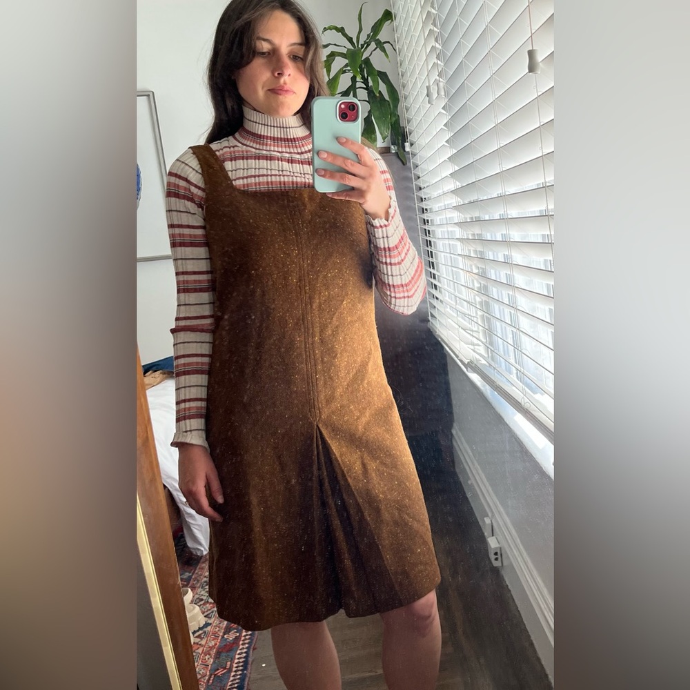 Chic Brown Sleeveless Dress